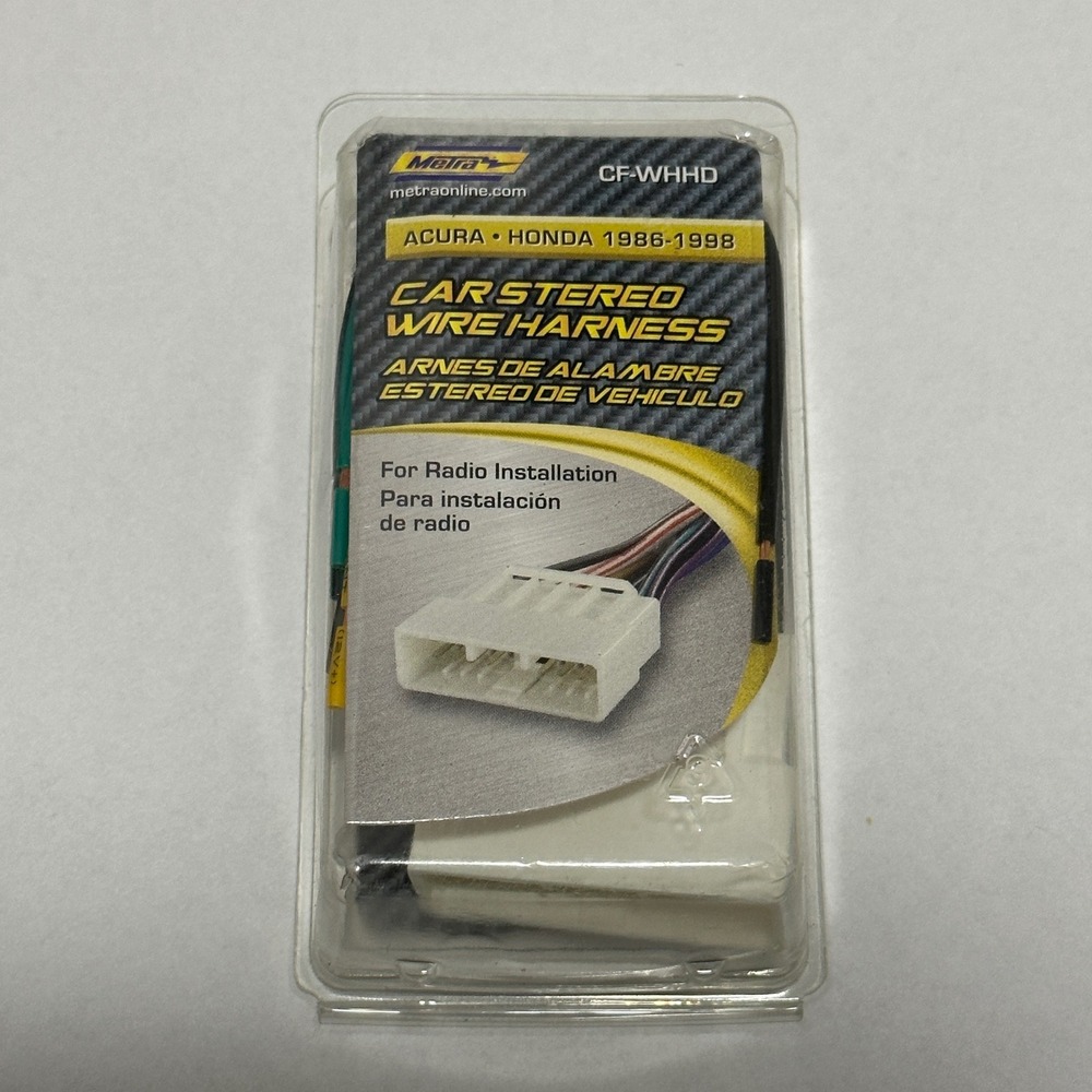 Metra Car Stereo Wire Harness Acura Honda 1986-1998 Radio Install White